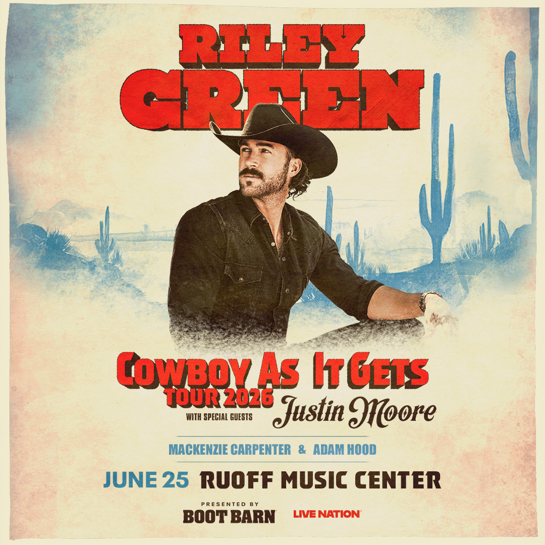 RILEY GREEN – Cowboy As It Gets Tour 2026 - B100